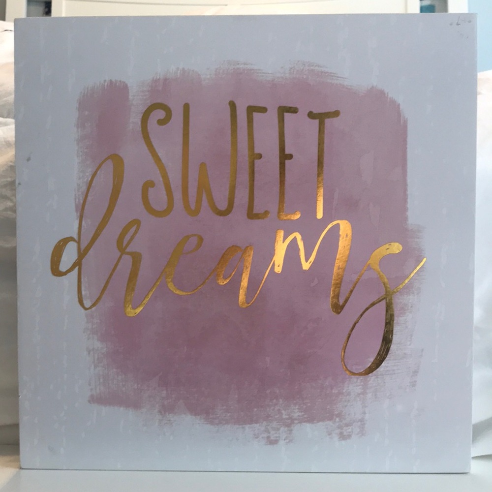 “Sweet dreams” wooden picture